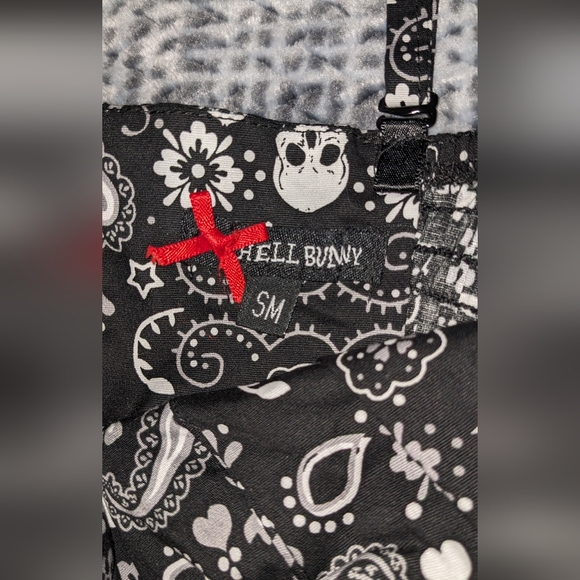 Hell Bunny Skulls and Paisley Bandana Dress - Picture 3 of 3
